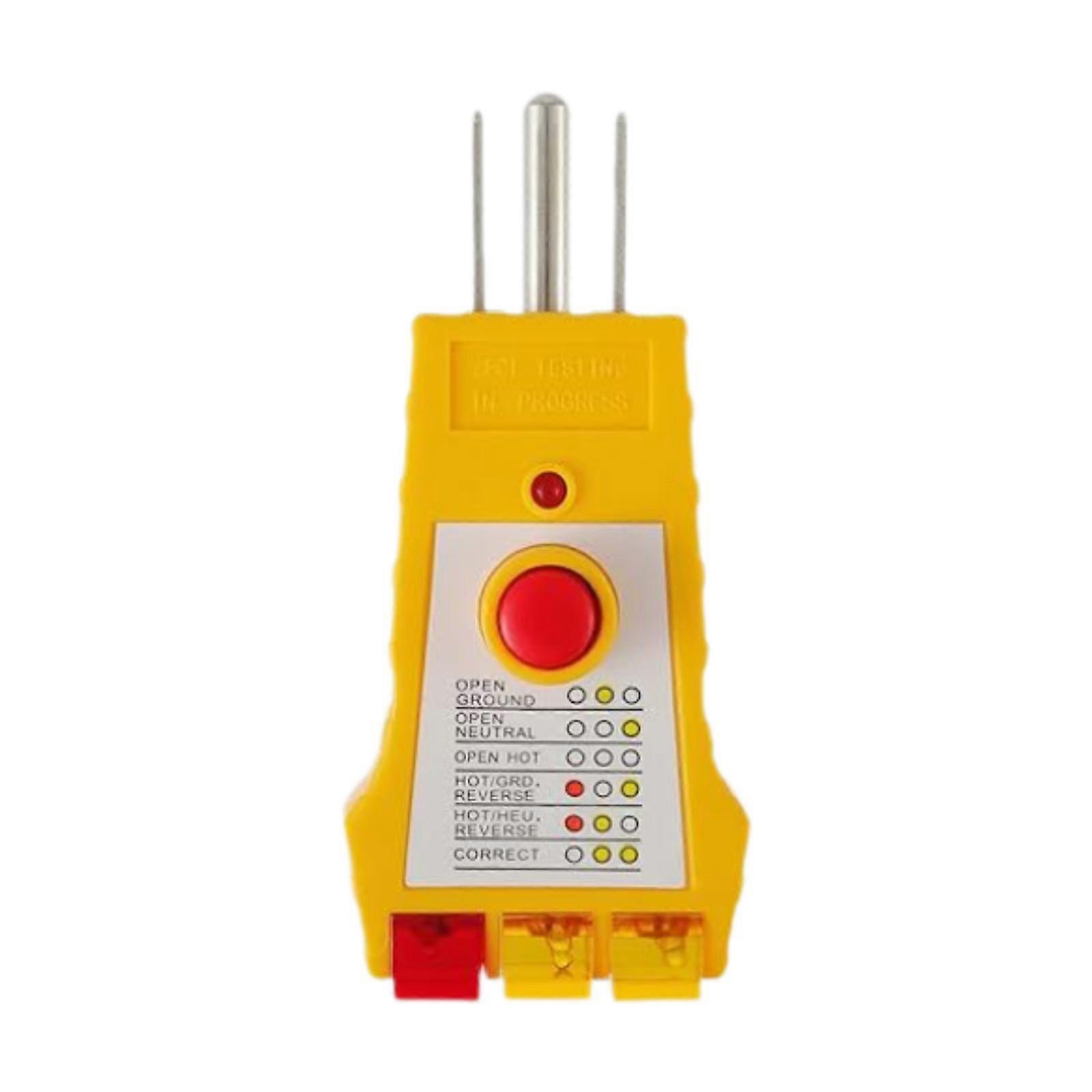 Outlet Tester Plug in with Gfci Compact Plug Security Test with Indication