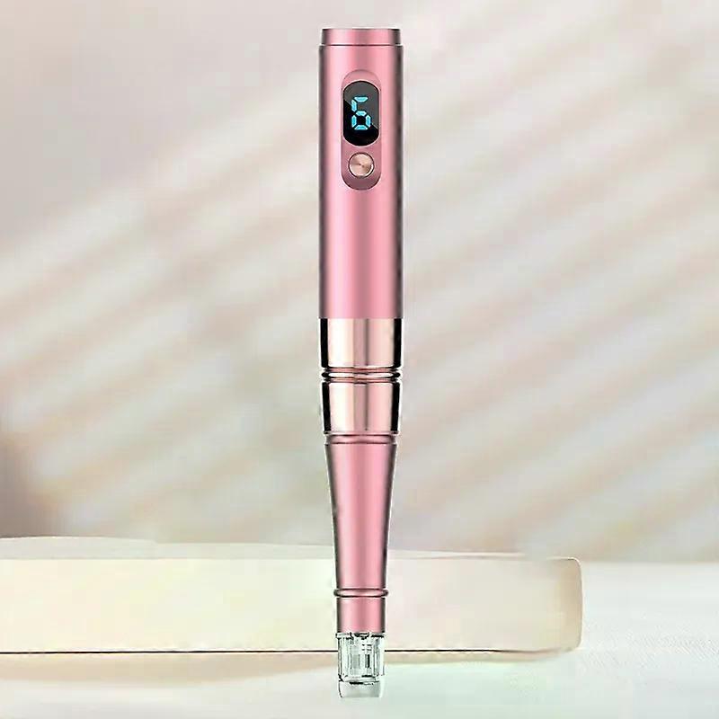 (S02) עט ננו מיקרו-קריסטל, כלי לטיפוח עור יופי הפנים, מכשיר לעיסוי פנים - עם 2 ראשים חלופיים חד פעמיים