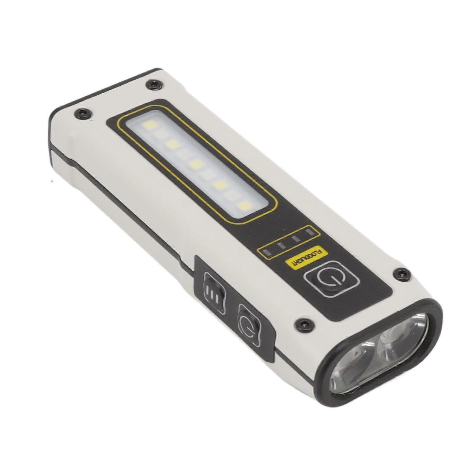 B59 Mini LED Multifunction Flashlight Portable Dual Light Sourse Flashlight Strong Magnet Work Light 