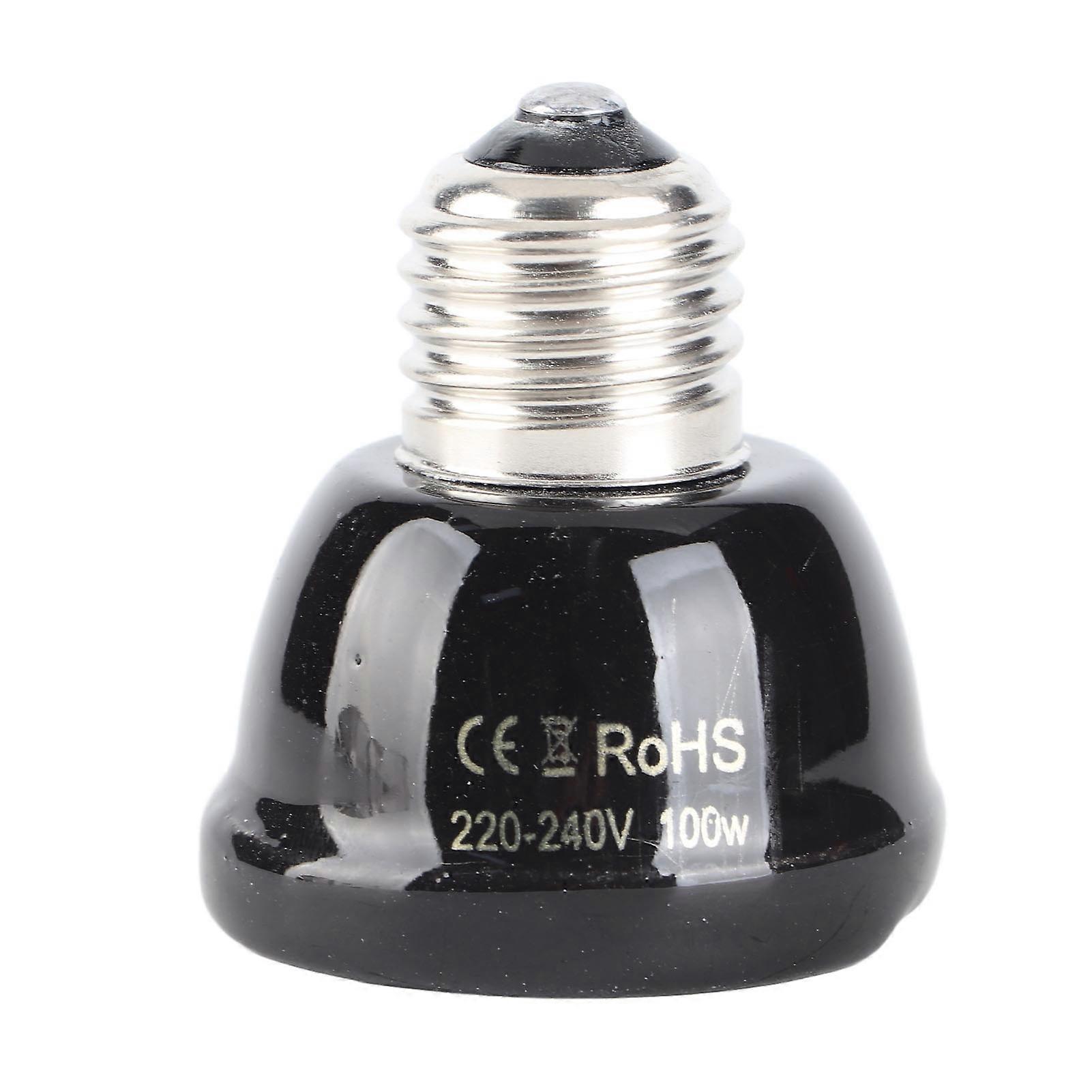 Ceramic Reptile Heat Lamp Bulb Mini Infrared Heat Ceramic Amphibian Heating Lamp for Lizards Reptiles 220V‑240V