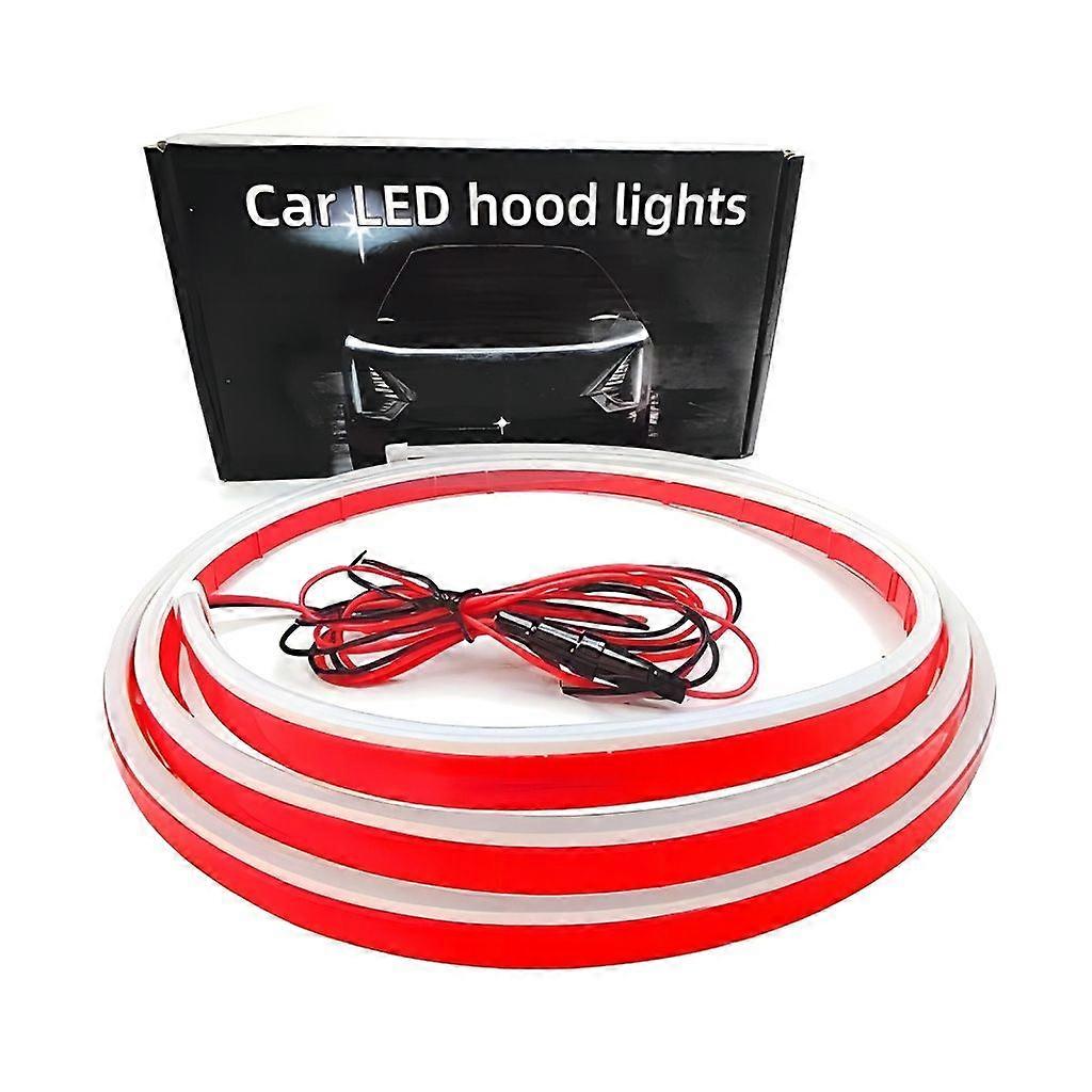 DIY Car Hood Light Strips Daytime Running Strips 12V Flexible Decorative Light