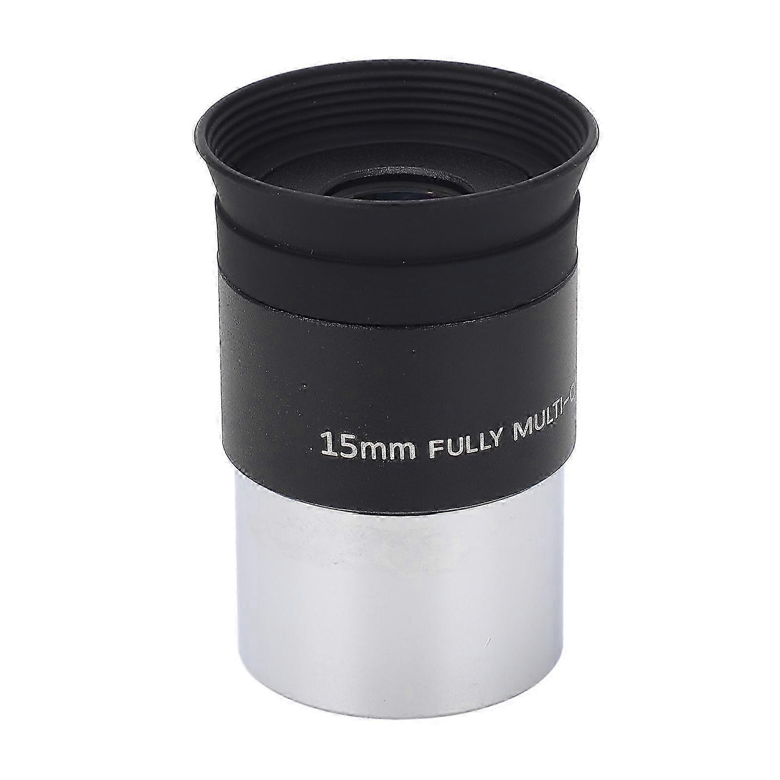 1.25in Standard Universal Telescope Eyepiece 15mm 4 Element Astronomical Filter Thread, Astronomy Accessory