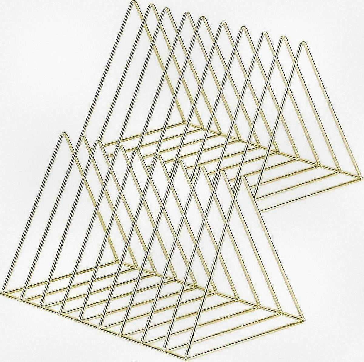 Modern Geometric File Holder, 2-Piece Desk Organizer, Paper Tray for Office or Home, Desktop Document Sorter