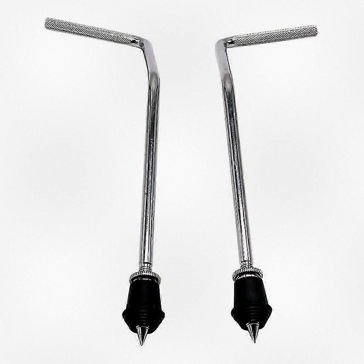 2pcs Adjustable Drum Feet for Snare and Percussion Instruments, Floor Legs Accessories for Drum Set