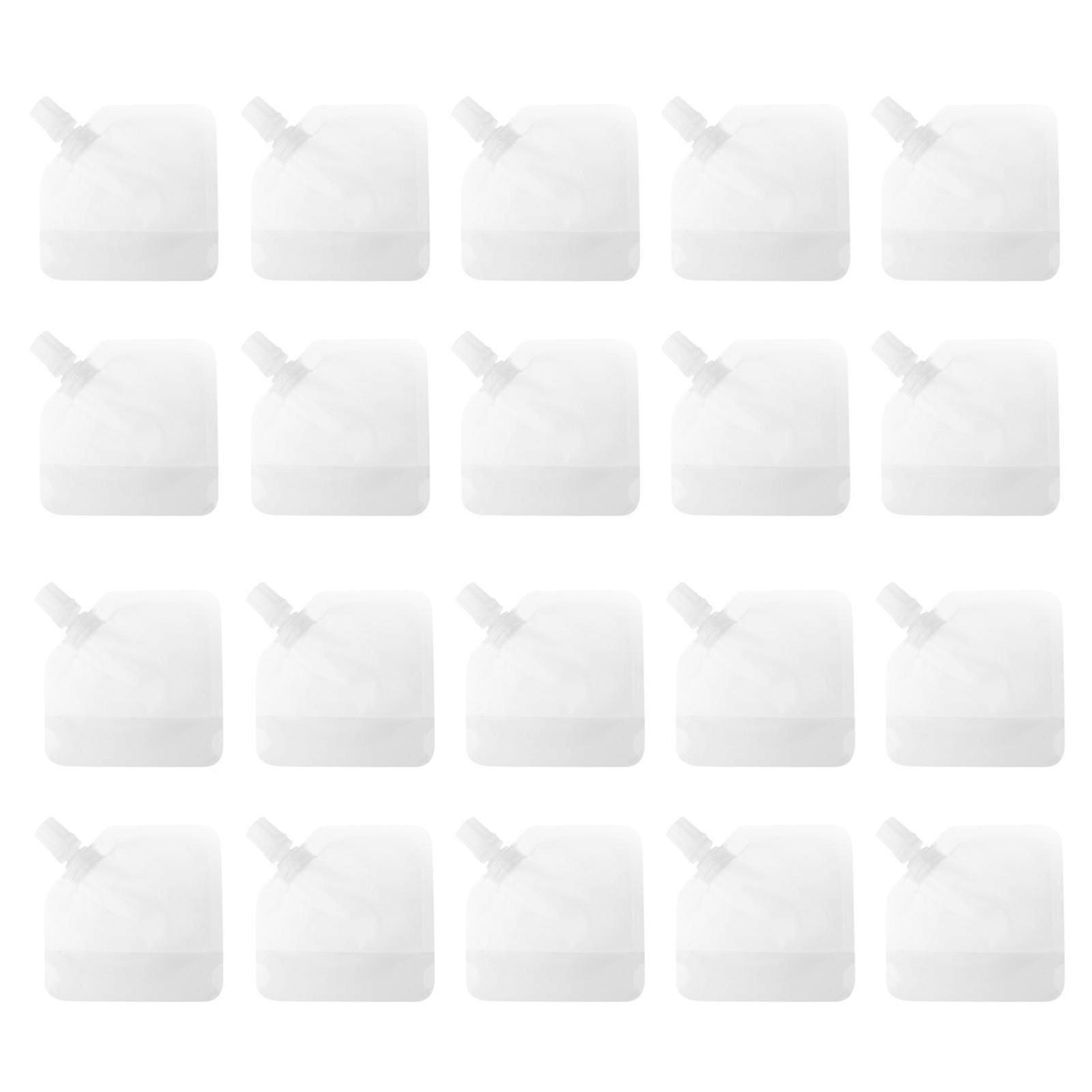 20 PCS Lotion Container Facial Cleaning Container Empty Squeeze Pouches Travel Squeeze Bag Makeup Squeeze Pouch
