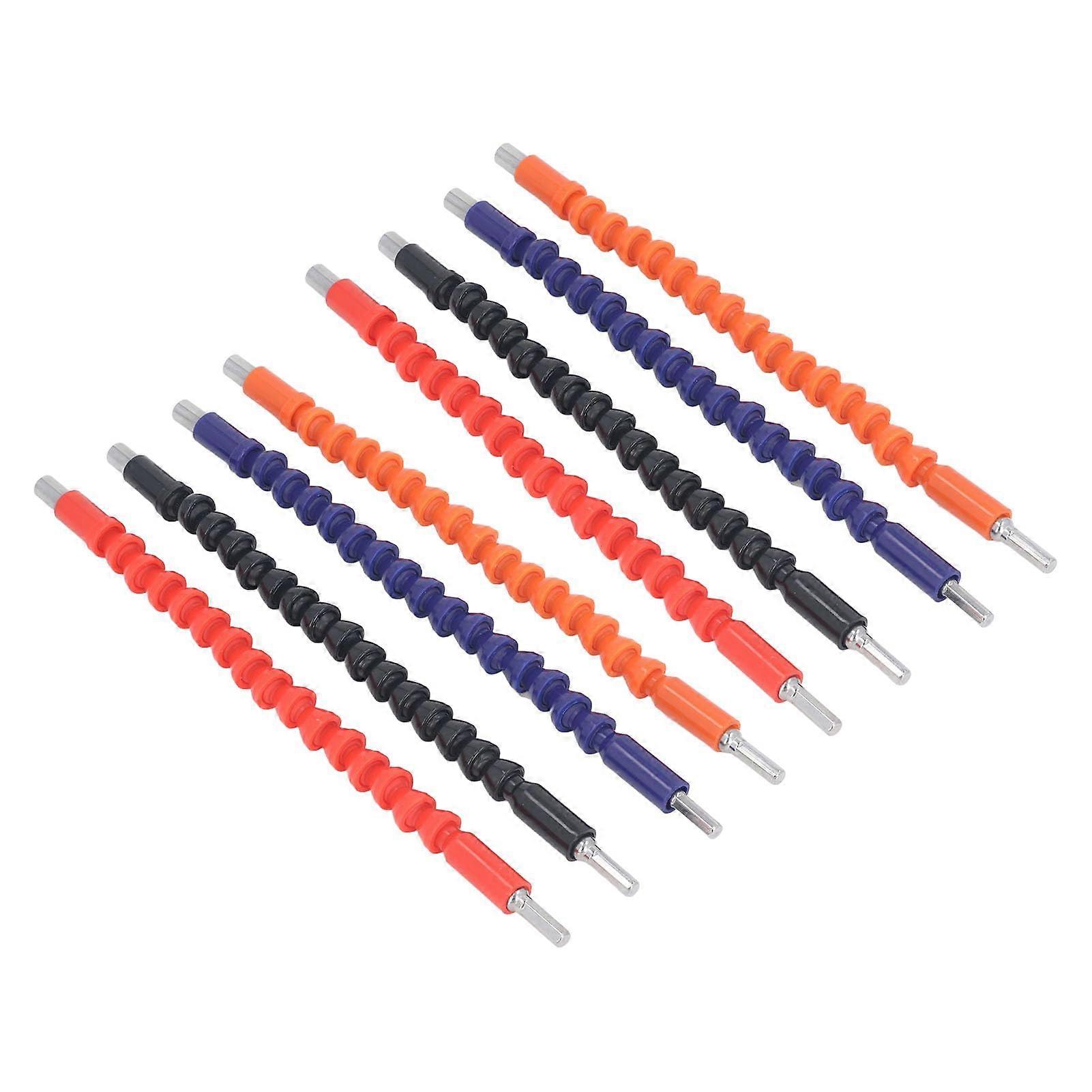 Flexible Shaft Screwdriver, 8pcs Flexible Shaft Extension Bits 295mm Bendable Hex Soft Shaft Drill Bit, Socket Wrenches