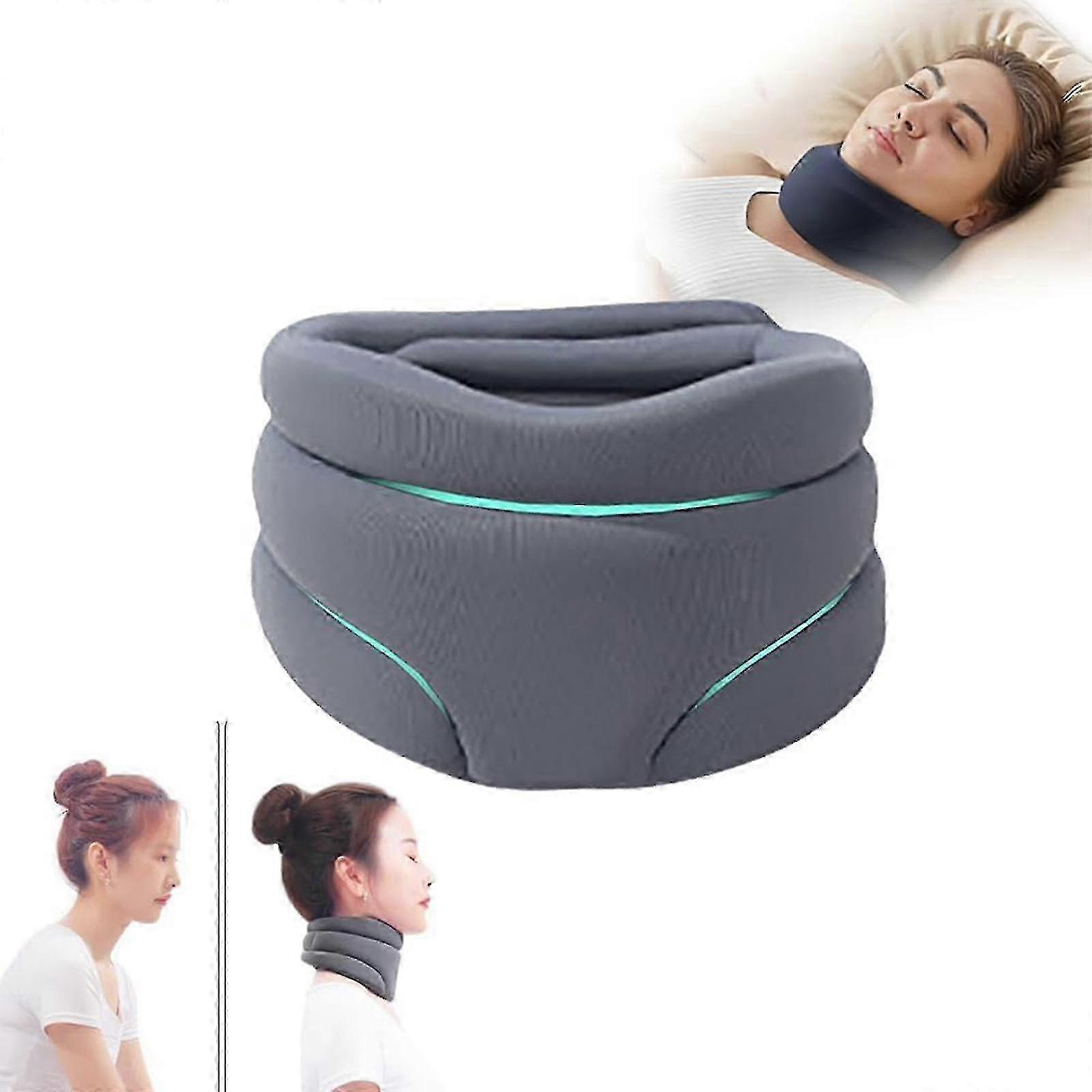 Adjustable Cervical Neck Brace for Snoring Relief, Orthopedic Sleep Support & Posture Correction