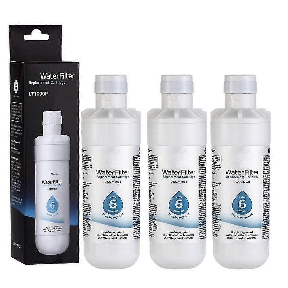 3個のLT1000P ADQ747935冷蔵庫用の交換用浄水器