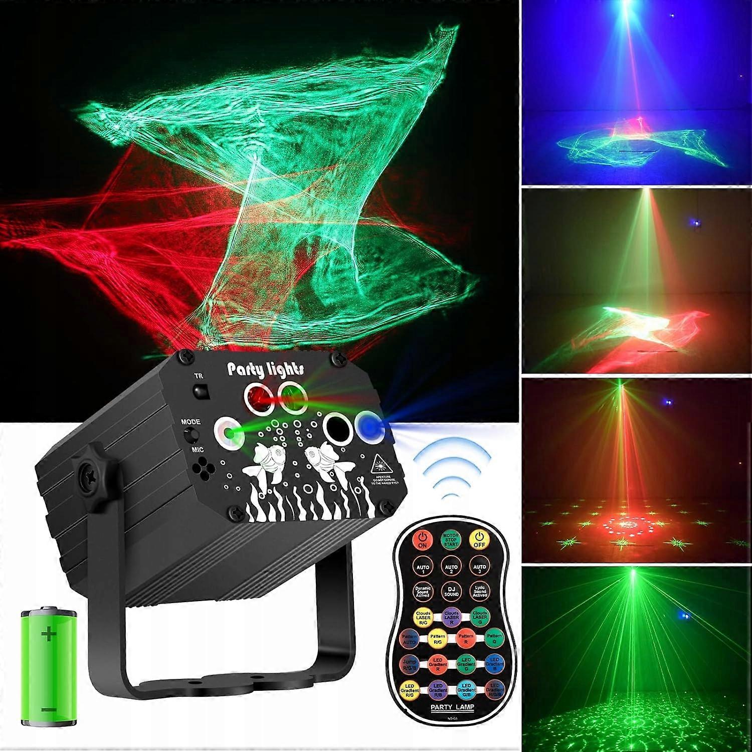 Dj Disco Stage Light Party Light With Remote - Battery Powered