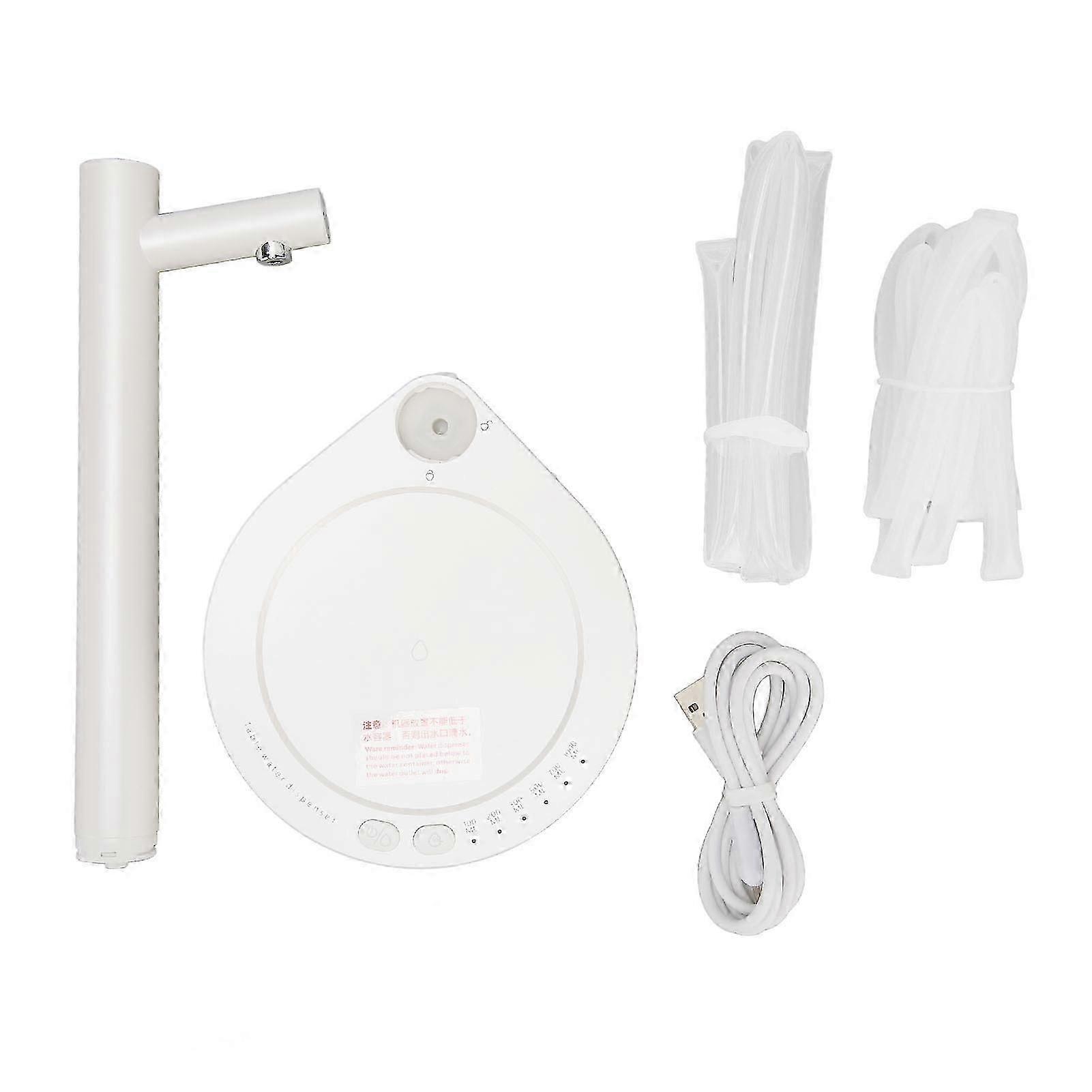 5 Gallon Smart Table Water Dispenser 7 Level Quantitative USB Charging Universal Desktop Water Bottle Dispenser Pump White