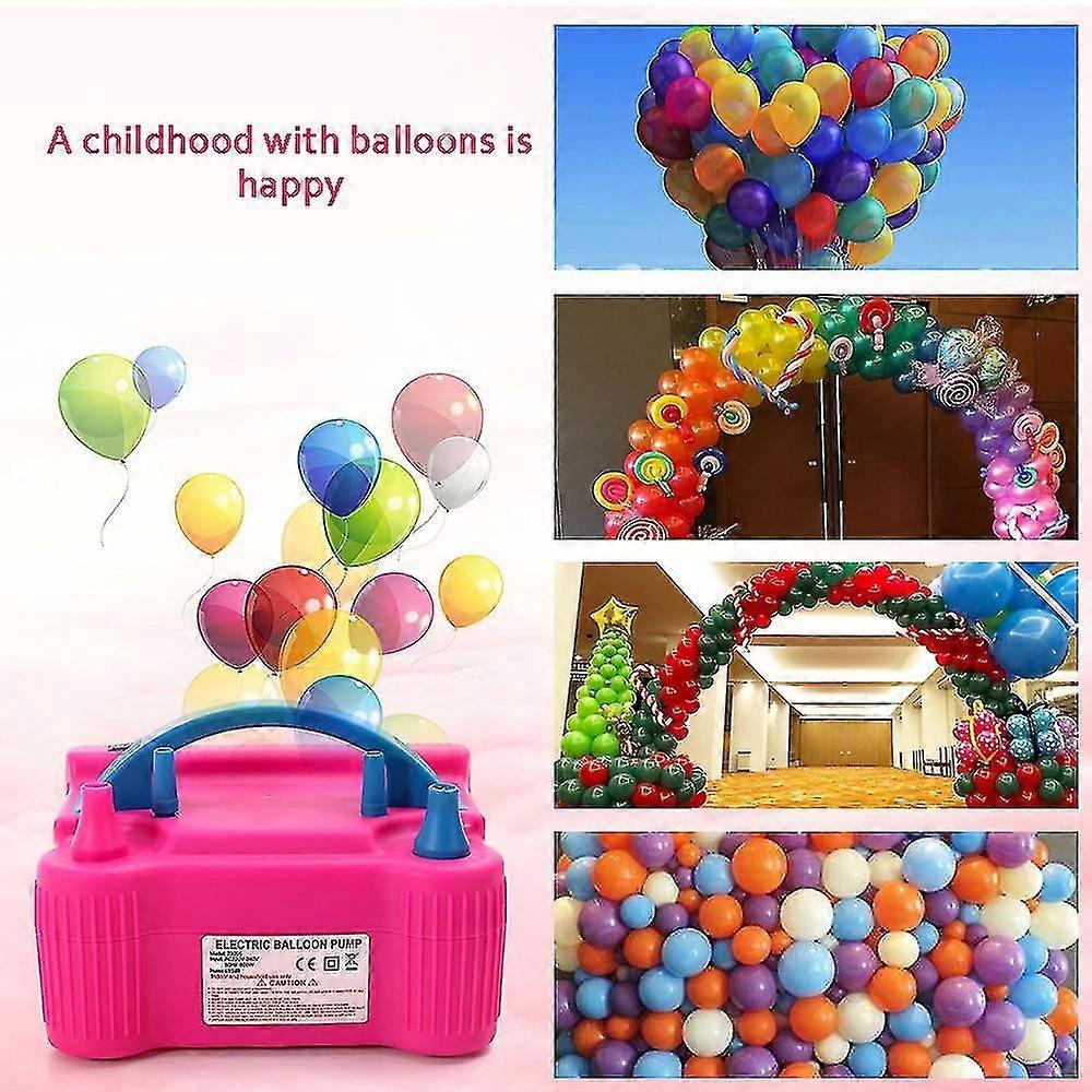 220v-240v Electric High Power Two Nozzle Air Blower Balloon Inflator Pump Fast Portable Inflatable Tool