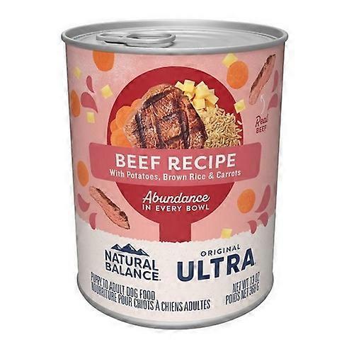 Natural Balance Pet Foods 原味超丰度罐装狗粮，13 盎司，牛肉（12 箱）