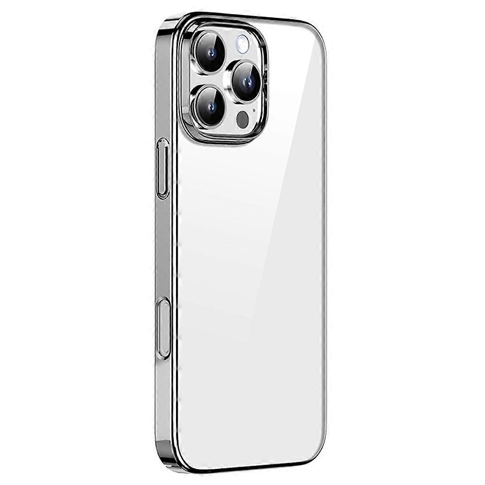 MUTURAL For iPhone 16 Pro Max Clear Phone Case PC+TPU Mobile Back Cover
