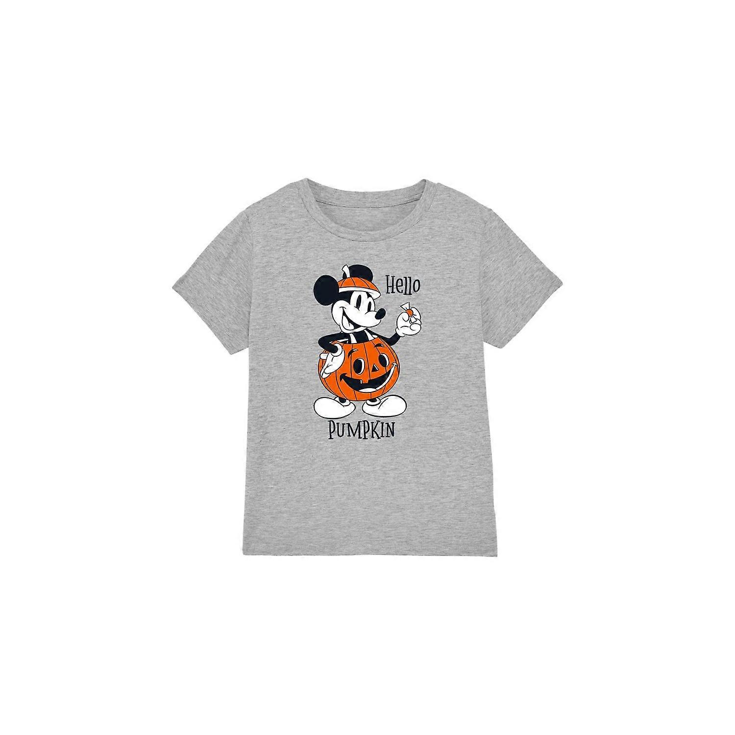 Disney Dětské/dětské tričko Hello Pumpkin Mickey Mouse