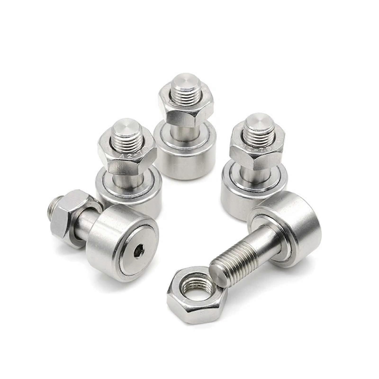 KR12 Track Needle Roller Bearing Stud Type Cam Follower CF4, M4x12x20mm, High Precision Curve Roller Bearings