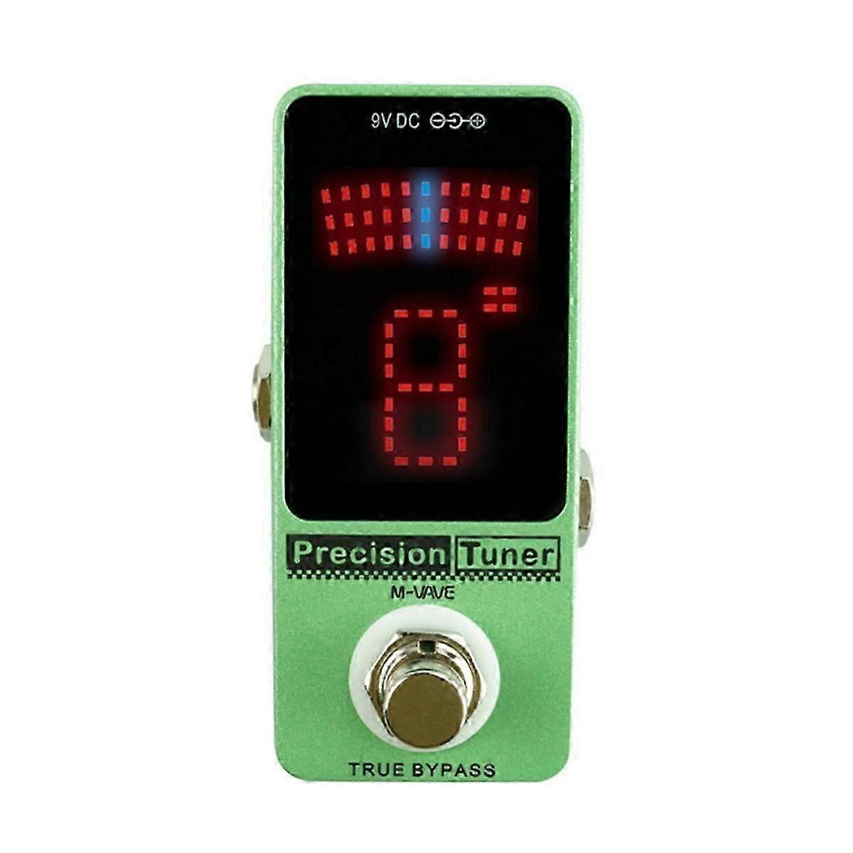 Precision Guitar Tuner Pedal with LED Display Guitar Tuner True Bypass for Chromatic Guitar Bass G