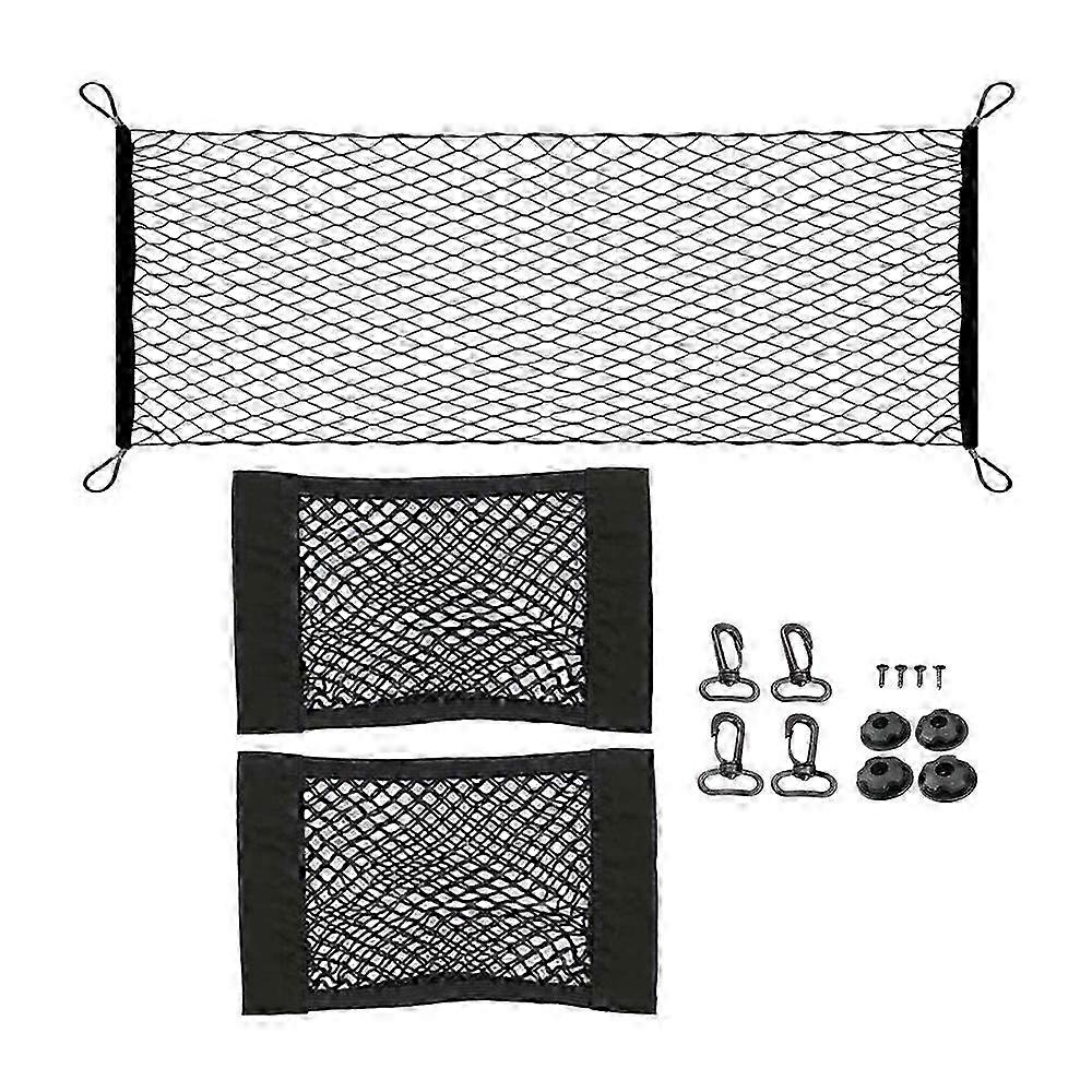 110 x 60cm Car Trunk Rear Storage Net Truck Car Cargo Net 40X25CM Trunk Luggage Net Suitable for SU