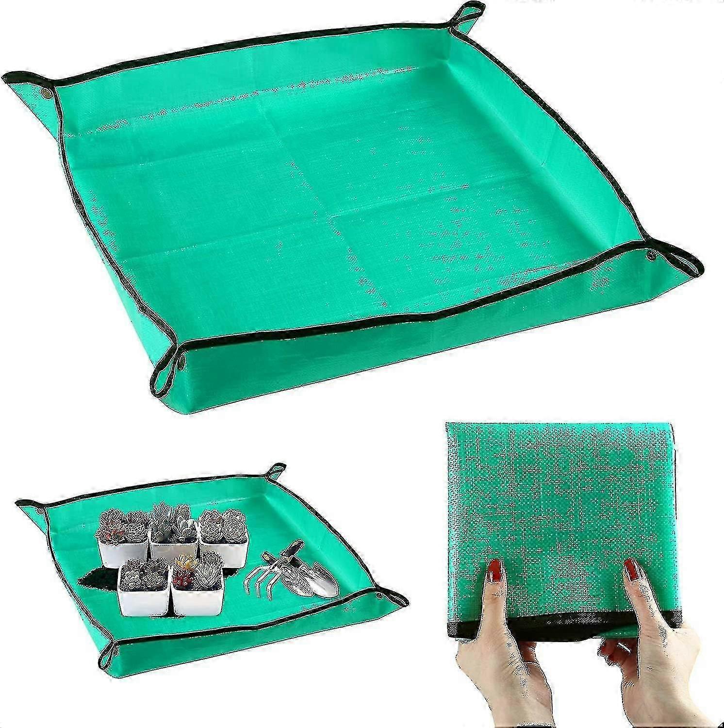 Waterproof Gardening Mat, Plant Changing Mat Foldable Planting Mat Cloth Tarps