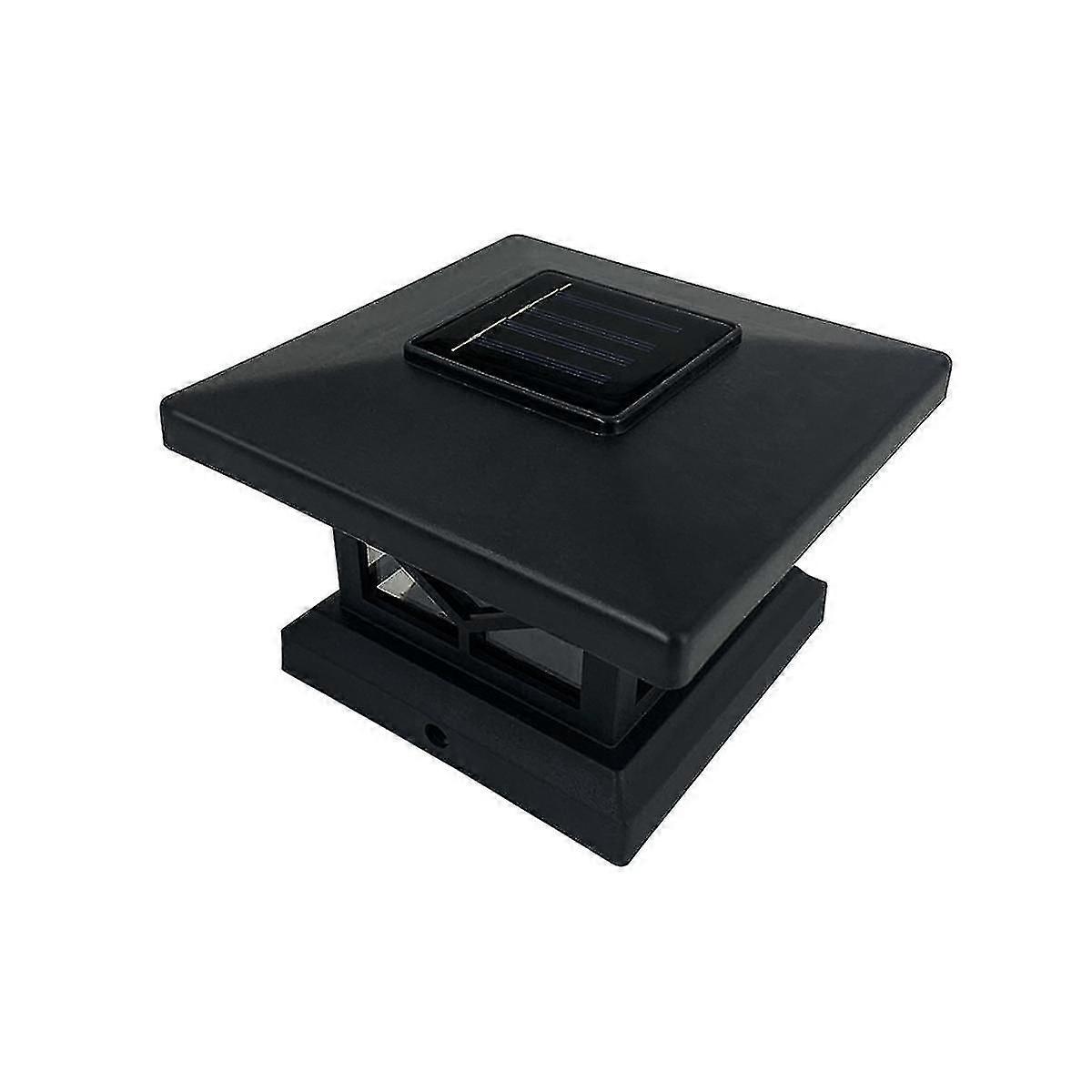 Solar Dock Lights Driveway Deck Lights, 4-pack+ Solar Deck Post Cap Lights 4-pack Waterproof