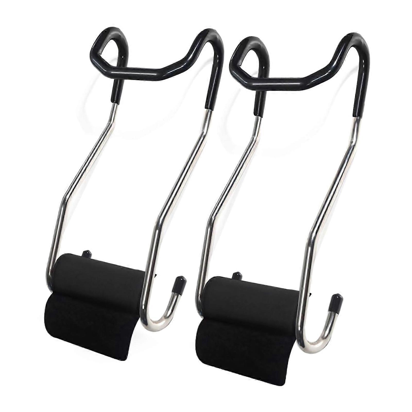 1 paire de supports d'haltères portables et robustes, crochets de repérage pour haltères, pour suspendre des haltères sur des barres