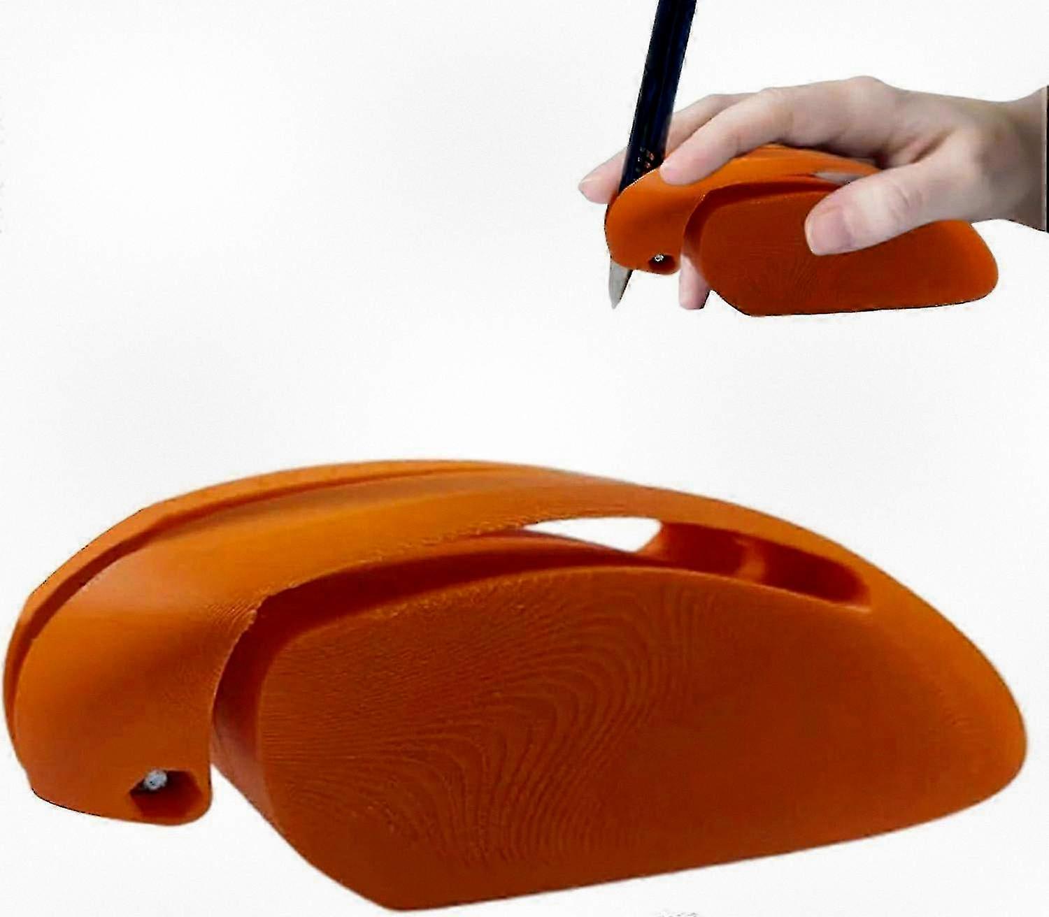 Assistive Writing and Drawing Tool (Orange) - Pencil Grips & Pen Holder for Individuals with Parkinson's, Tremors, Arthritis, and Weak Hands