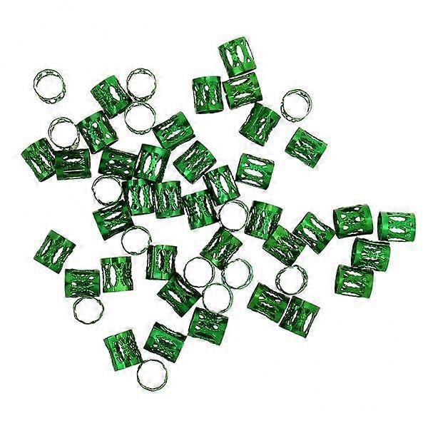 2- 50pcs/Pack Hair Braid Cuff Adjustable Hair Beads