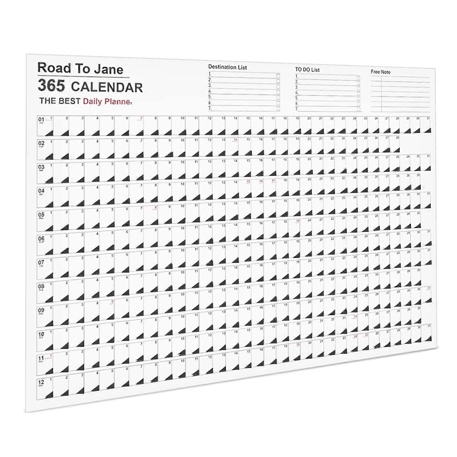 2023 Wall Calendar Wall Large Annual Yearly Planner 12 Monthly Horizontal Calendar January to December for Easy Planning