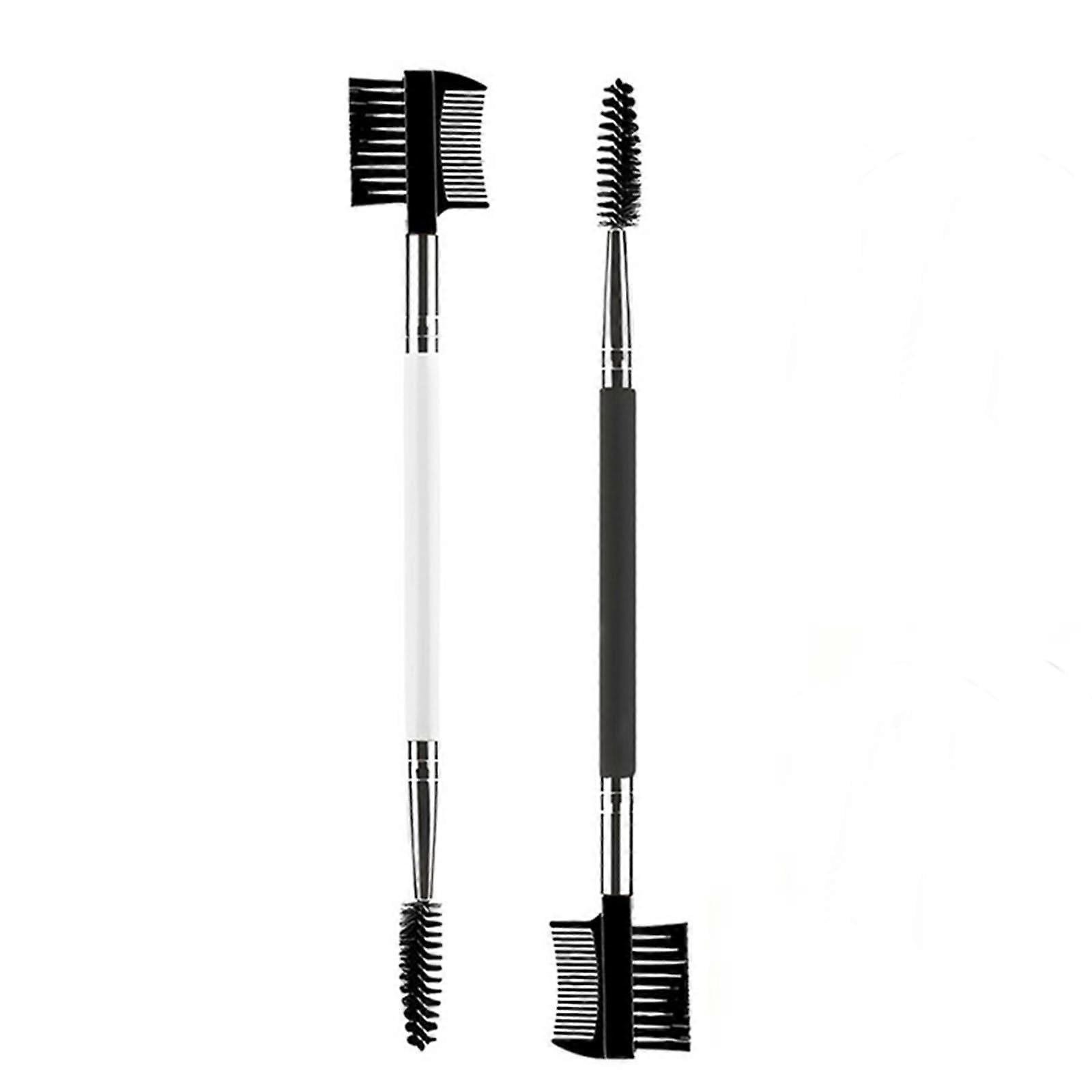 Mascara Brush - Multi-Functional Dual-Purpose Eyelash Brush for Lengthening and Volume, Easy Grip Handle, Black