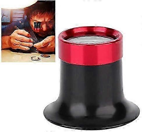 10x handhållet förstoringsglas i aluminiumlegering