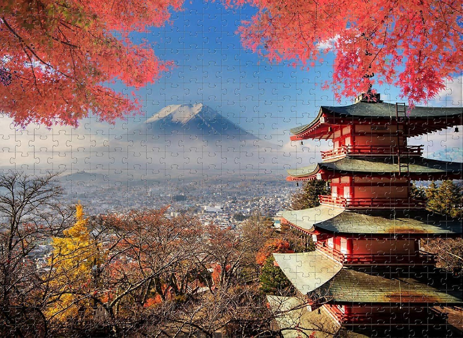 Puzzle 1000 Pieces Mount Fuji Tower For Children With Intellectual Development