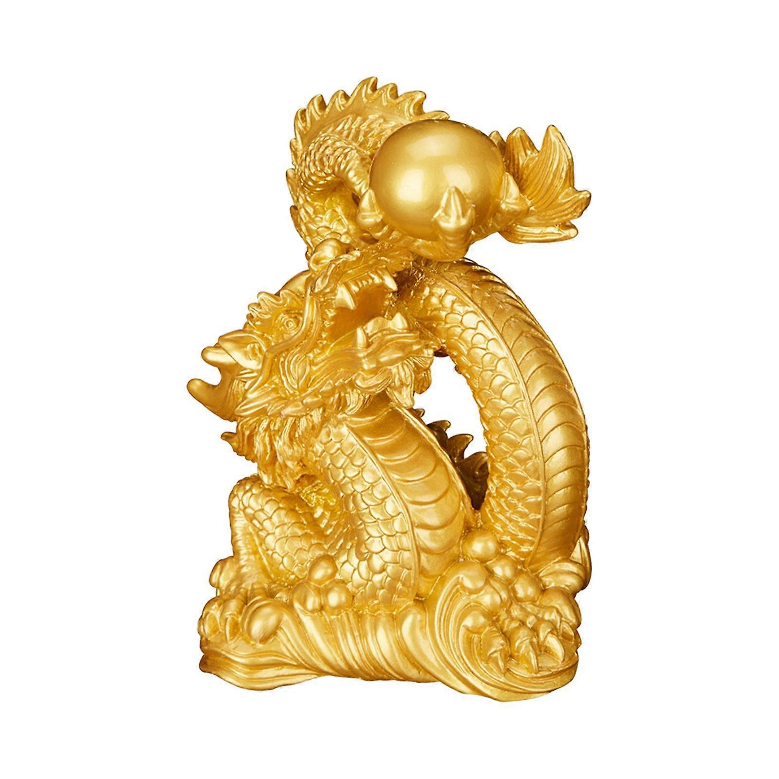 Feng Shui Dragon Statue Decorative Figurines for Dragon Lovers Home Decor
