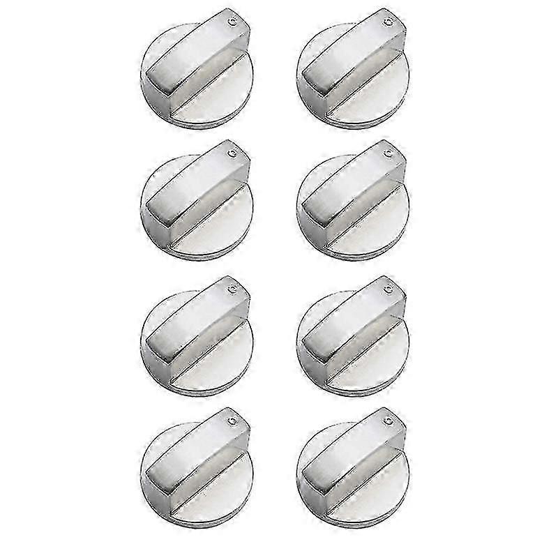 8 Pcs Metal Silver Stove Er Knobs Adapter Oven S Ing Surface S S Repla--