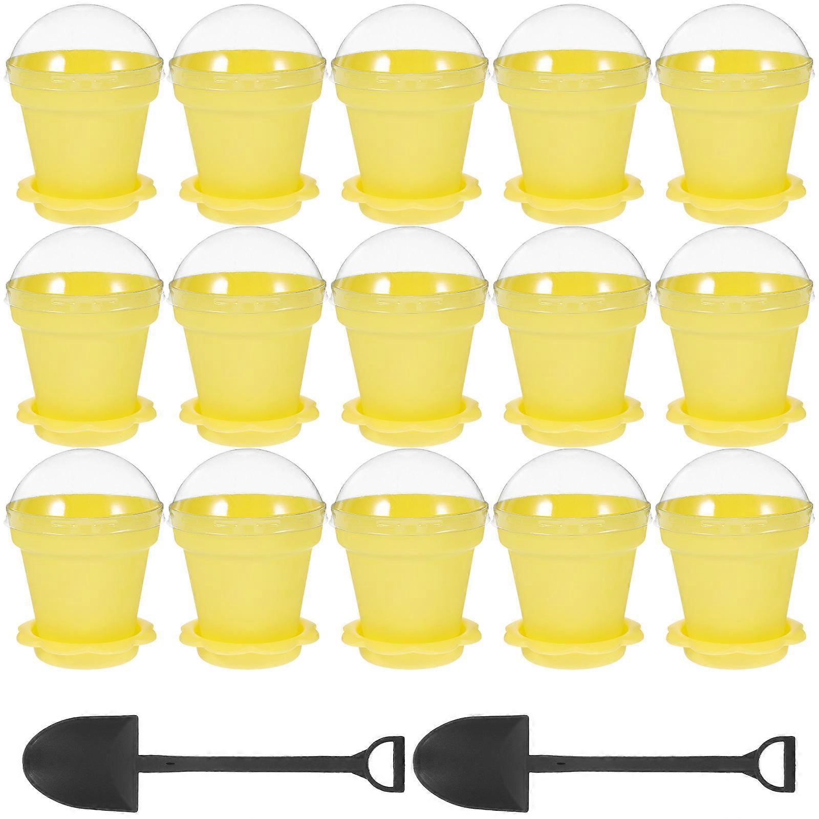Flower Shaped Cups with Lids, Practical for Birthday and BBQ Events