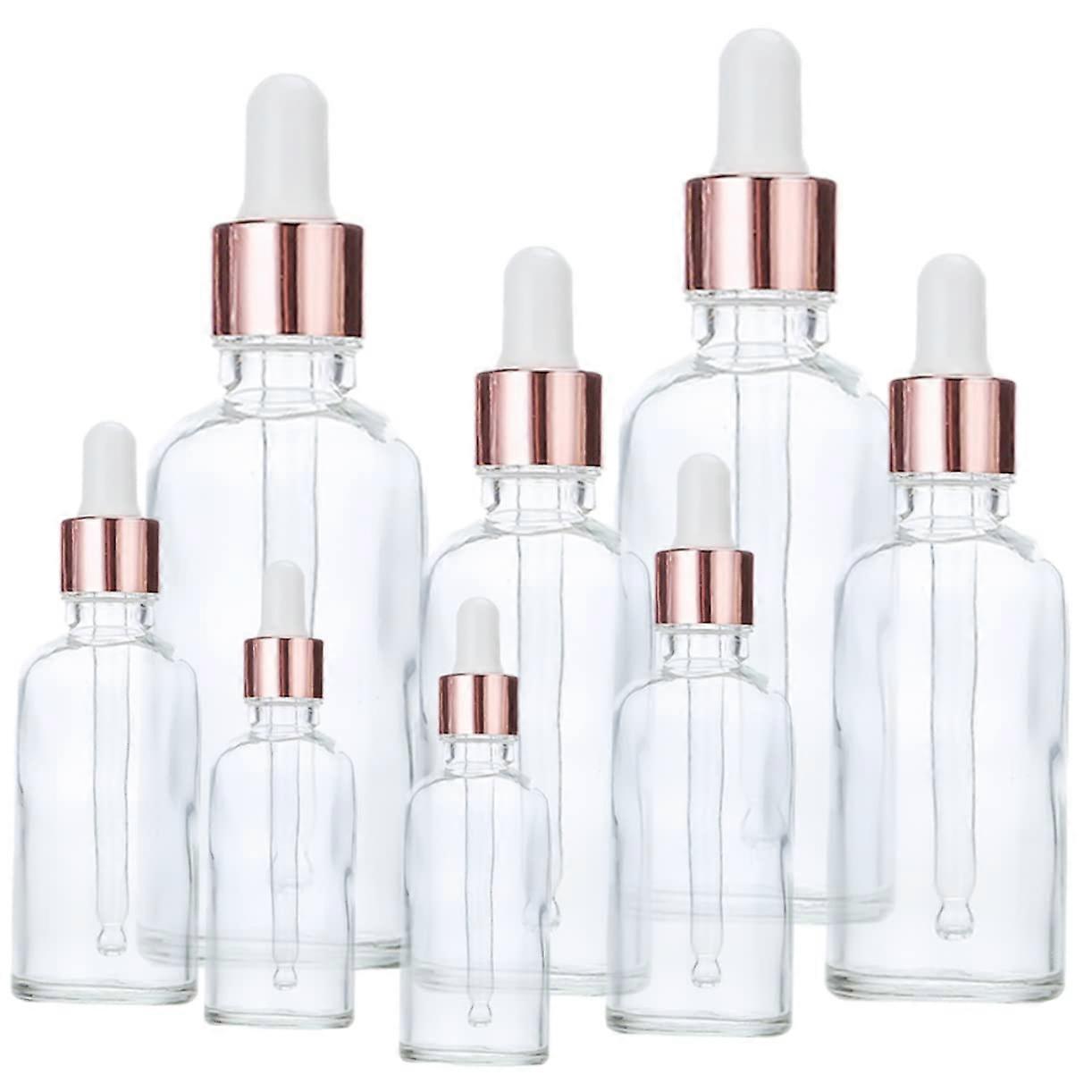 Refillable Glass Dropper Bottles Essential Oil Storage Bottles (5,10 15,20ml) Dropper