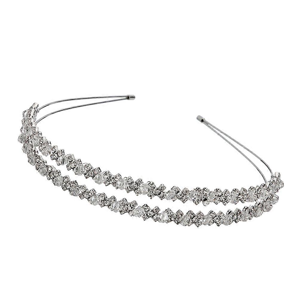 Rhinestone Headband Tiara, Suitable for Bride and Mother of the Bride