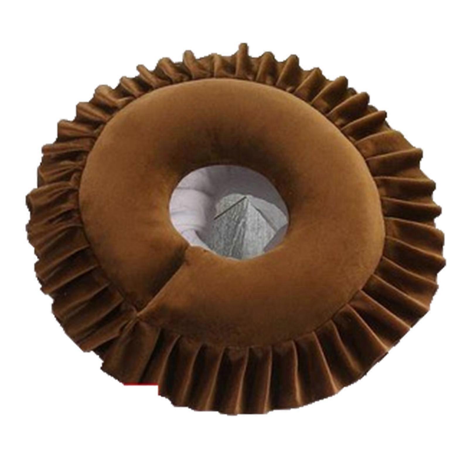 Face Cradle Cover Multi Functional Comfortable Portable Soft Face Down Pillowcase for Travel Home Dark Brown