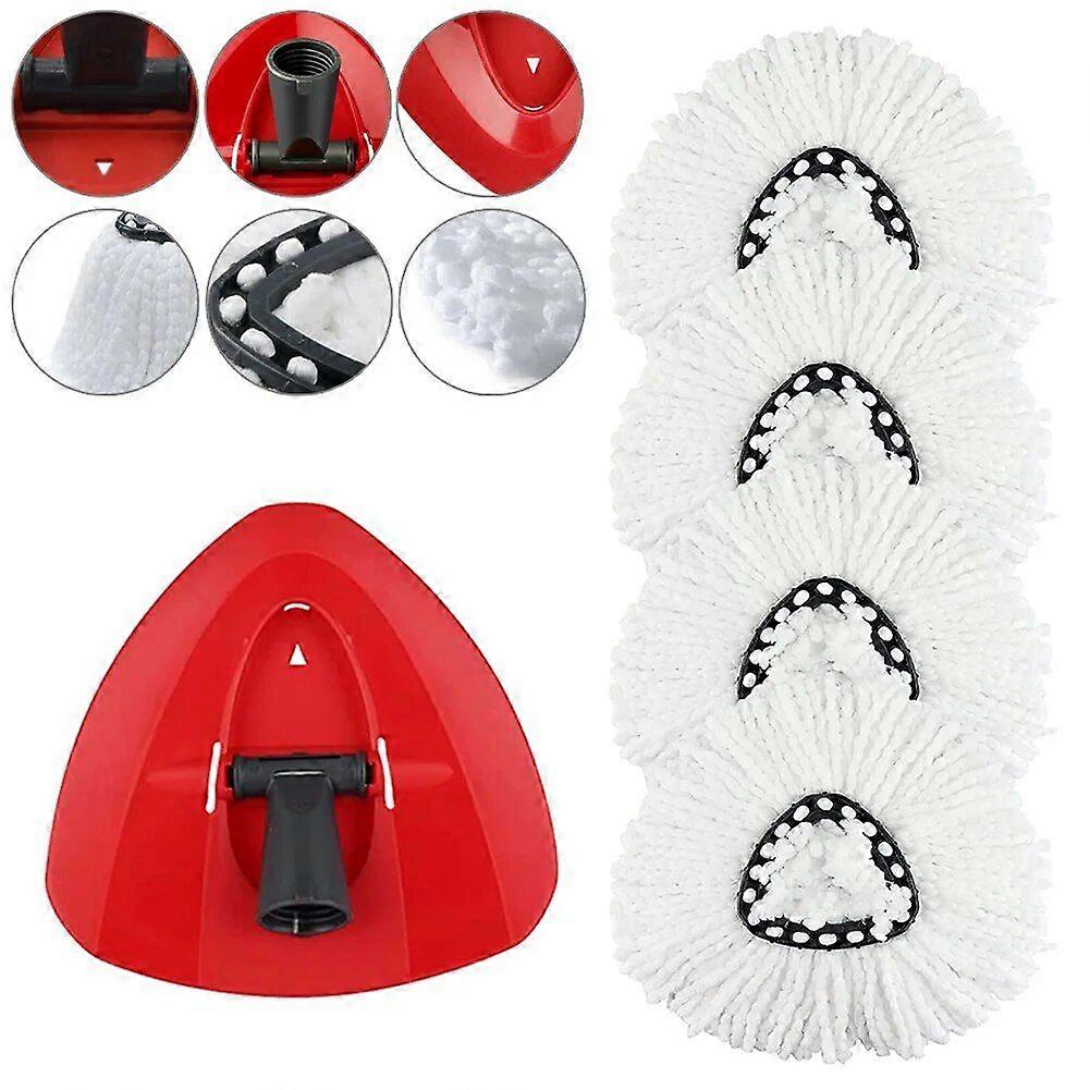 For O-Cedar 360 Rotation Easy Wring Out and Clean Replacement Microfiber Mop Mop Head Dry and Wet Use Mop Head Floor Cleaning Pad