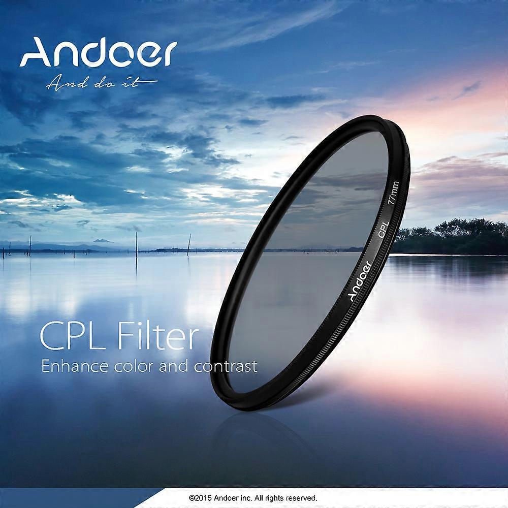 Andoer 55mm Filter Kit: UV, CPL, Macro Close-Up, Star 8-Point for Nikon Canon DSLR