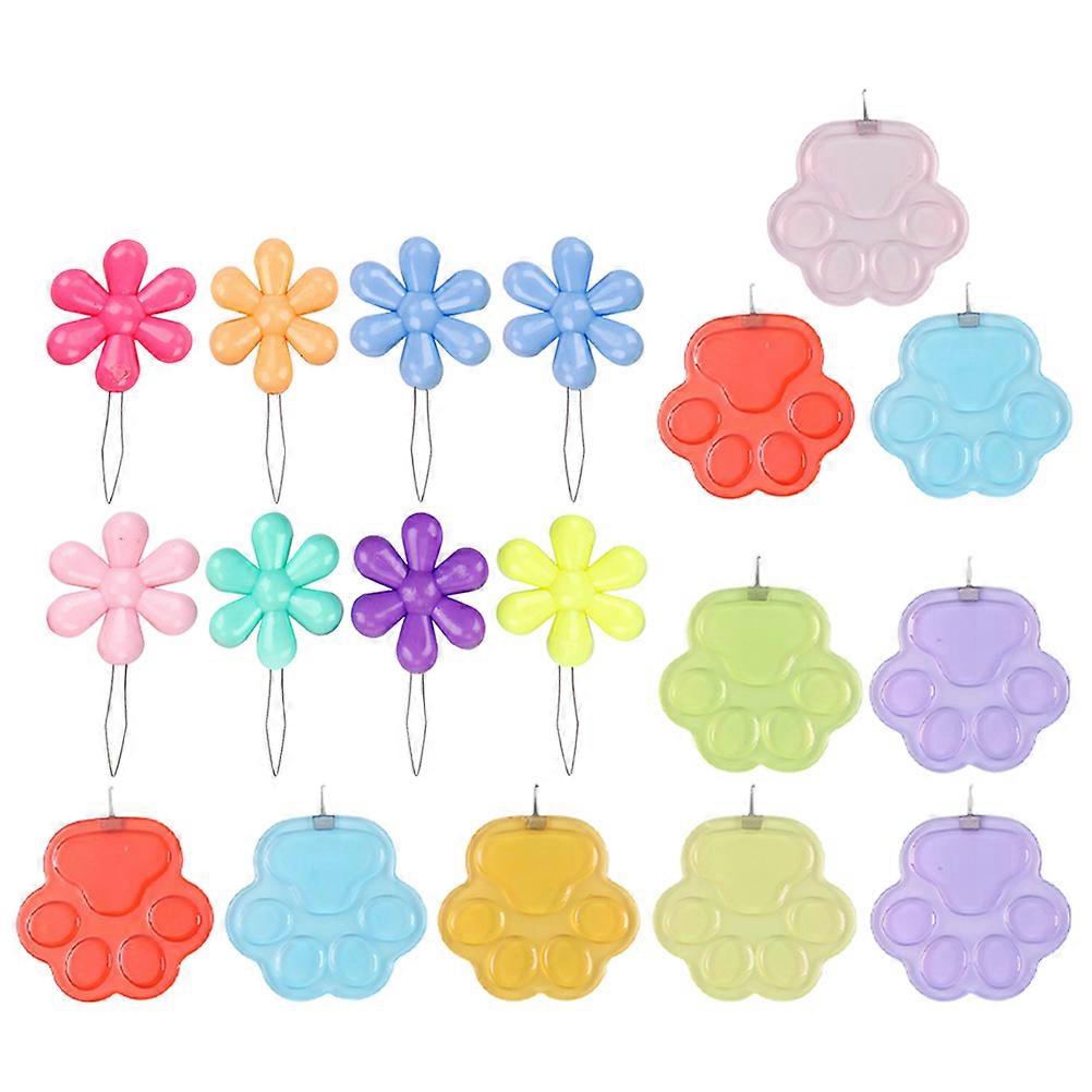 Embroidery Threaders For Sewing Tools Plum Blossom Shape Assorted Color 20Pcs