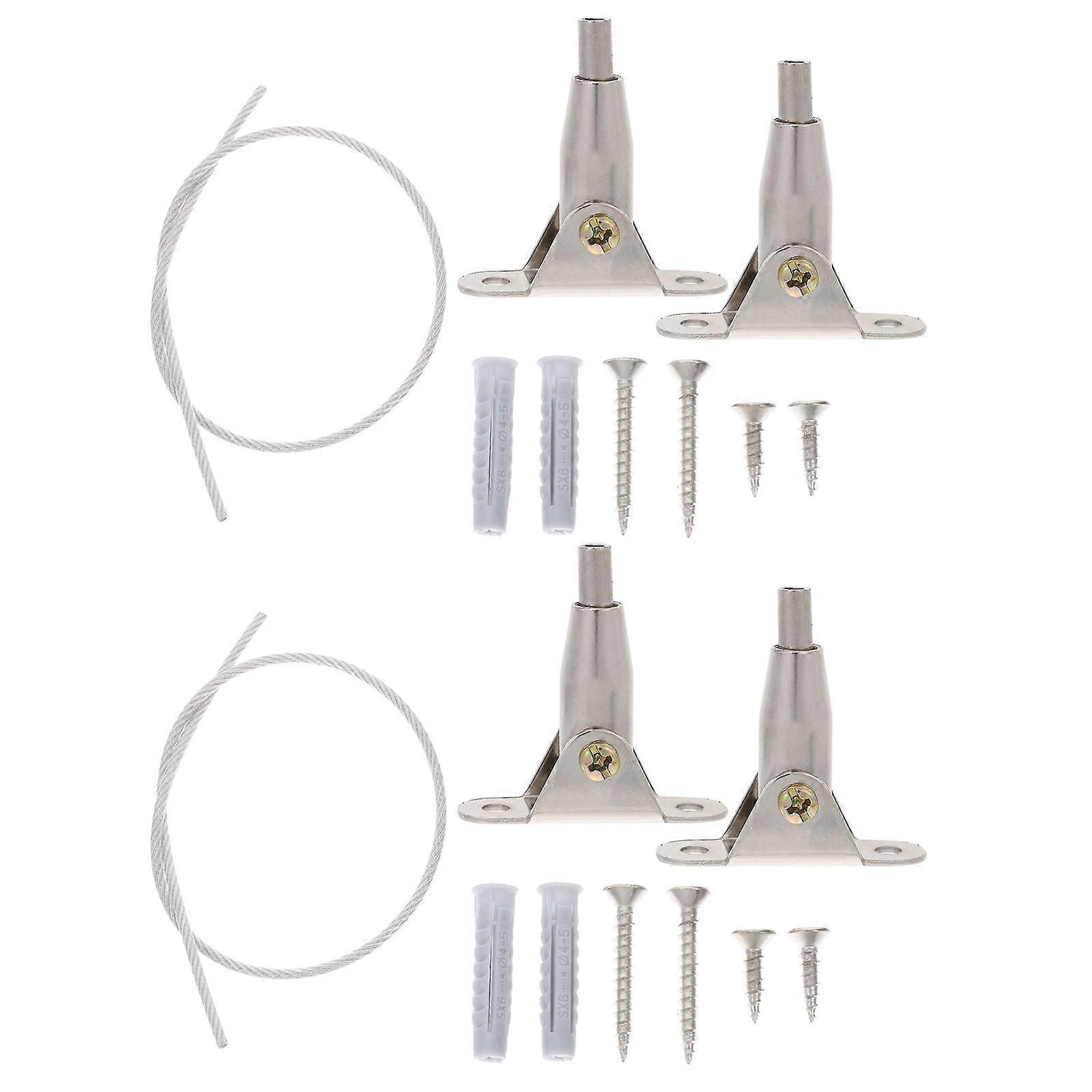 Tip Furniture Anchors 2 Sets Earthquake Safety Straps for Bookshelves Cabinets Heavy Duty Wall Mounting Hardware for Pet Proofing Durable Furniture