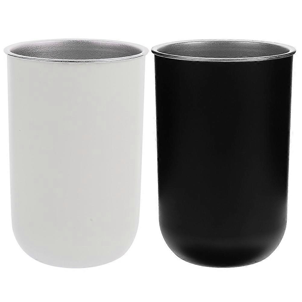 2pcs Mouthwash Cups with Double Design for Tooth Brushing Holders, Portable Bathroom Rinsing Cups for Use