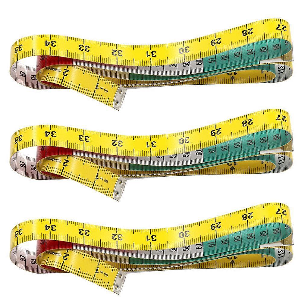 3pcs Portable Flexible Tape Measure Set for Sewing, Crafting & Home Use – Lightweight, Compact Design for Tailors & DIY Enthusiasts