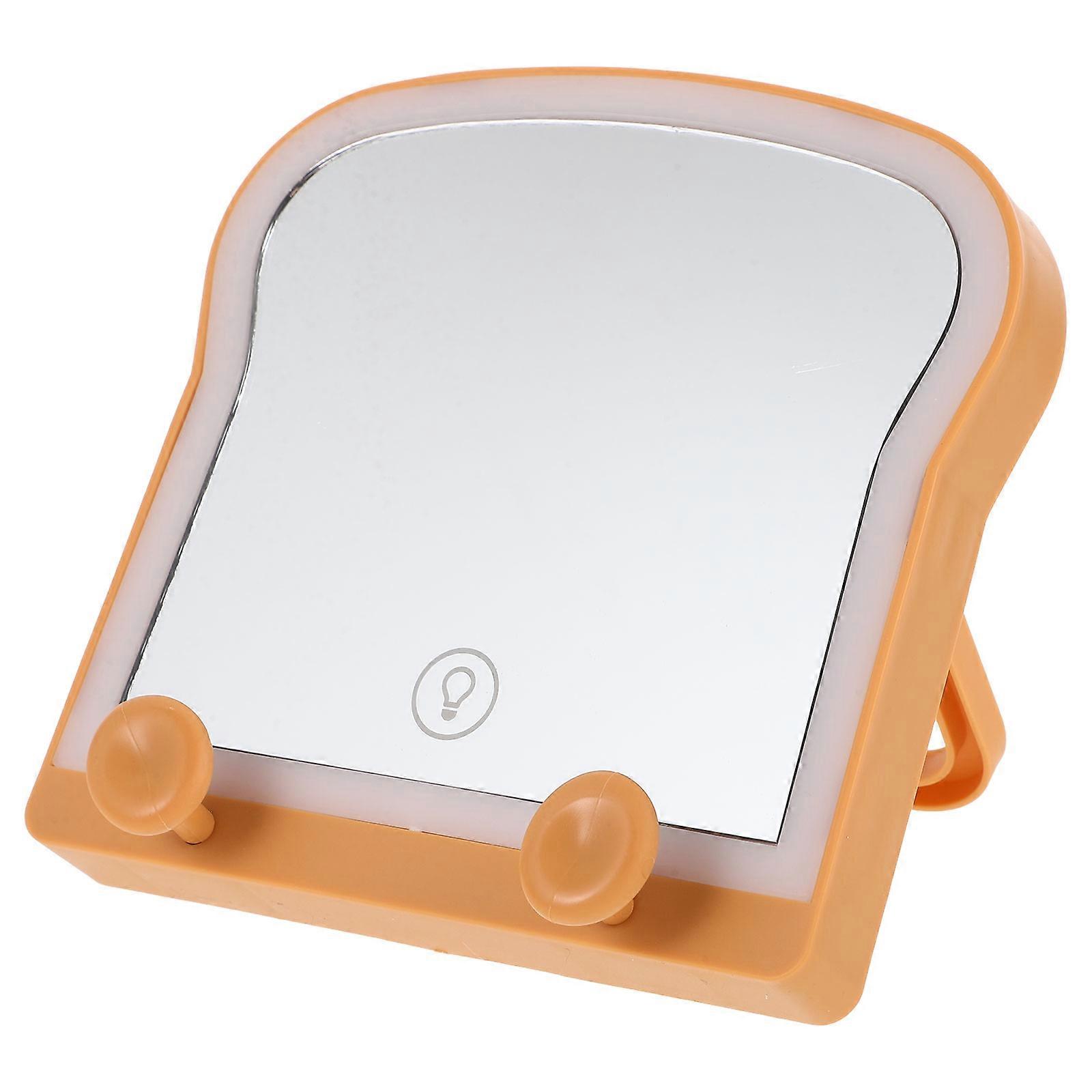 寝室のデスクミラークリアメイクアップミラートースターパンオフィスユース若者1セット