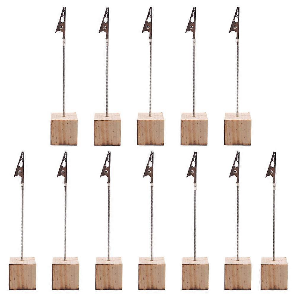 Card Holder Memo Holder Clip Memo Note Stand Synthetic Material Home Decor 12Pcs