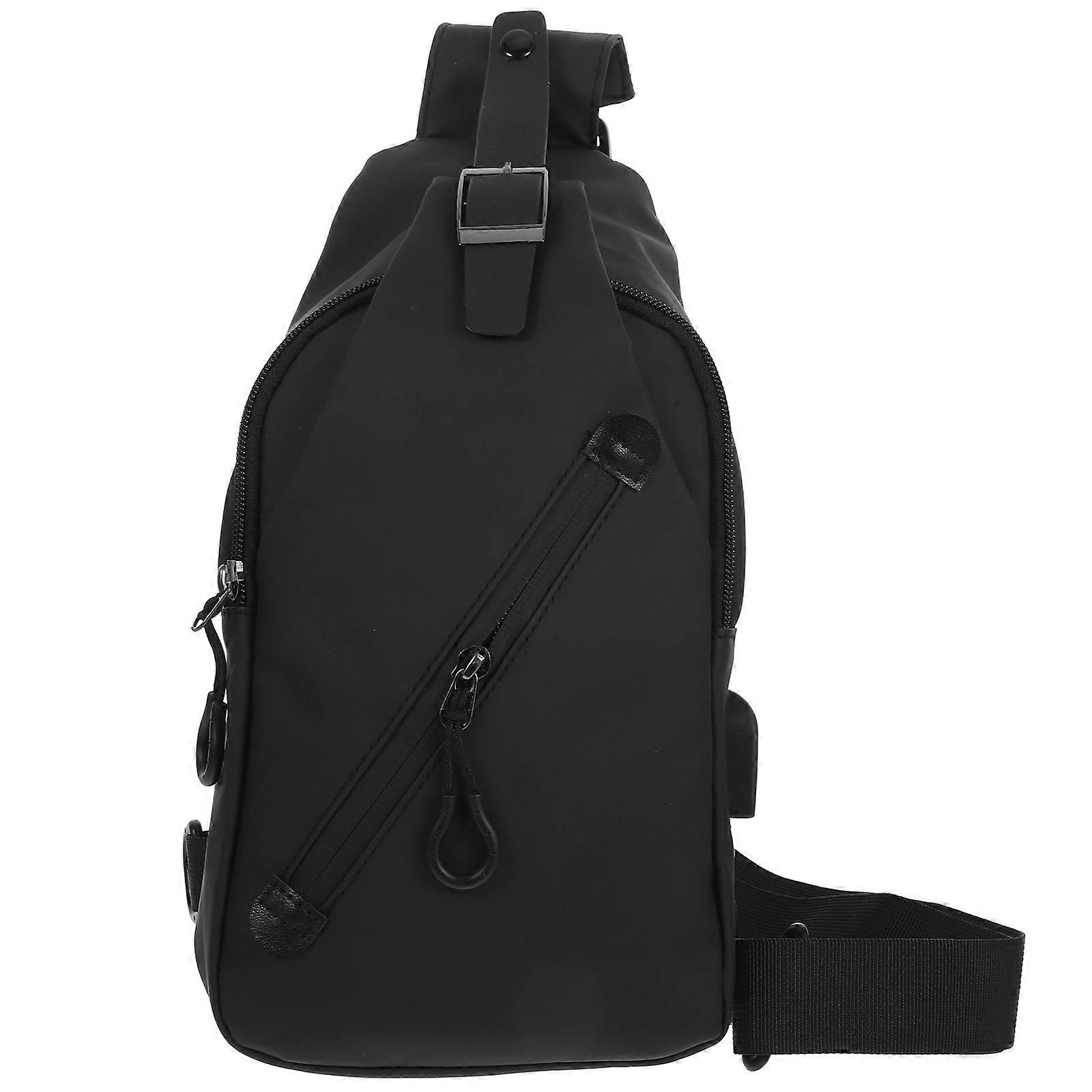Waterproof Women Crossbody Bag Outdoor Chest Accessory Bag Daily Use 33X17cm Usb Charging 1Pack