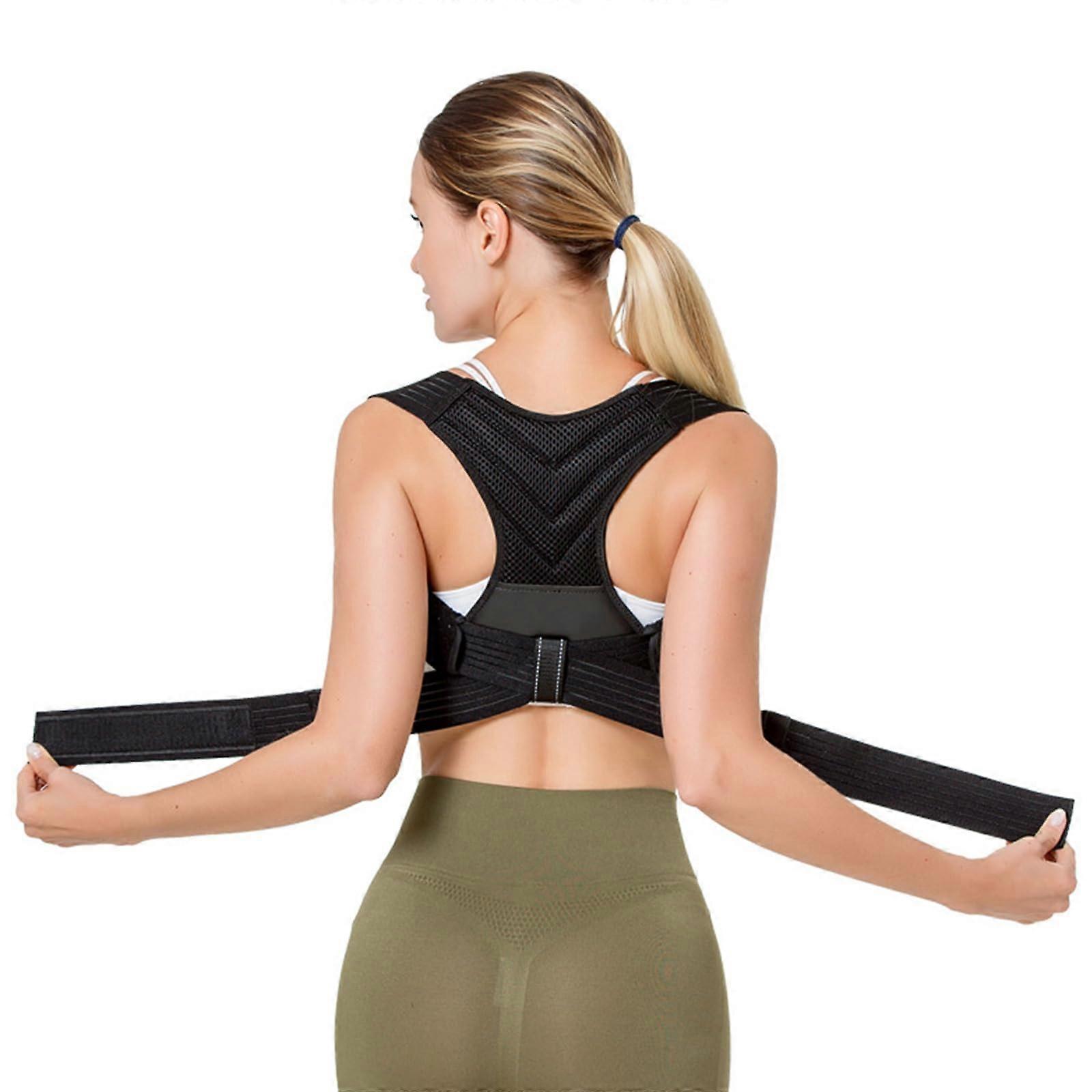 Adjustable Posture Corrector For Upper Back And Clavicle Alignment, Unisex Back Brace Size M See Size Chart