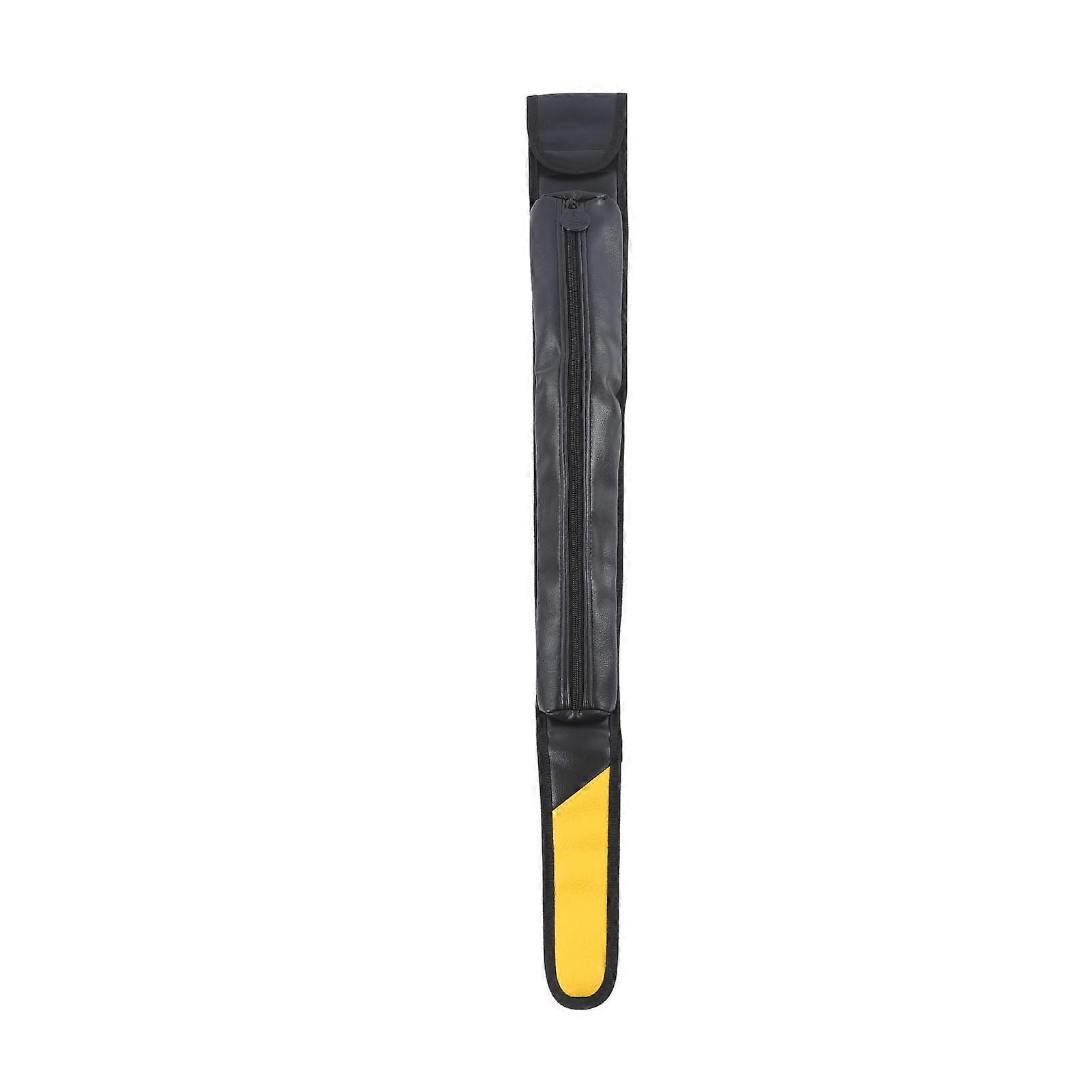 Sac de transport pour queue de billard en PU, noir, compact, étanche, résistant aux couleurs, pour 1/2 queue de billard