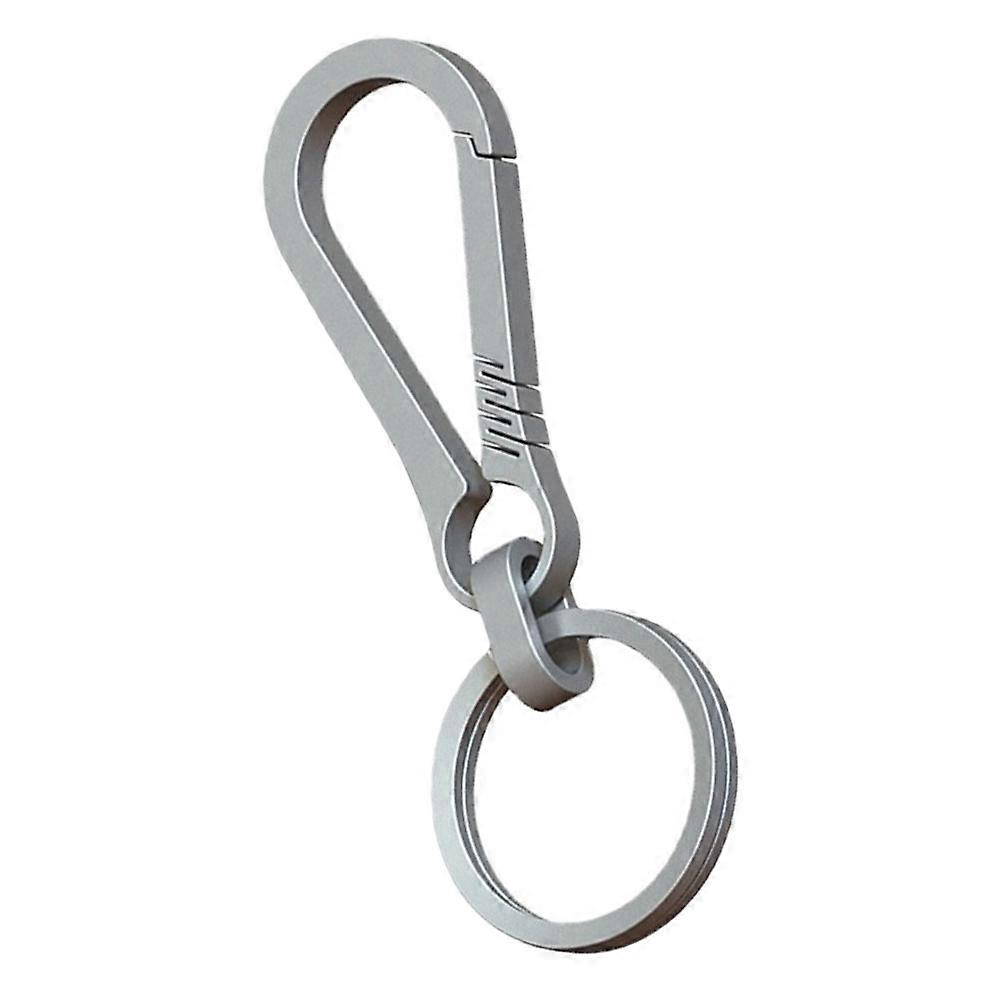 Titanium Alloy Key Ring Lightweight Car Key Clasp Belt Keychain Compact Rustproof Outdoor Essential