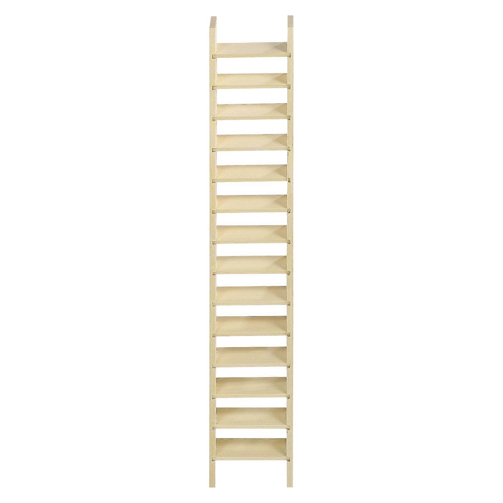Wood Miniature Ladder Miniature Wooden Ladder Crafts Furniture for Doll Houses Ladder Shape Miniature Simulation 1Set