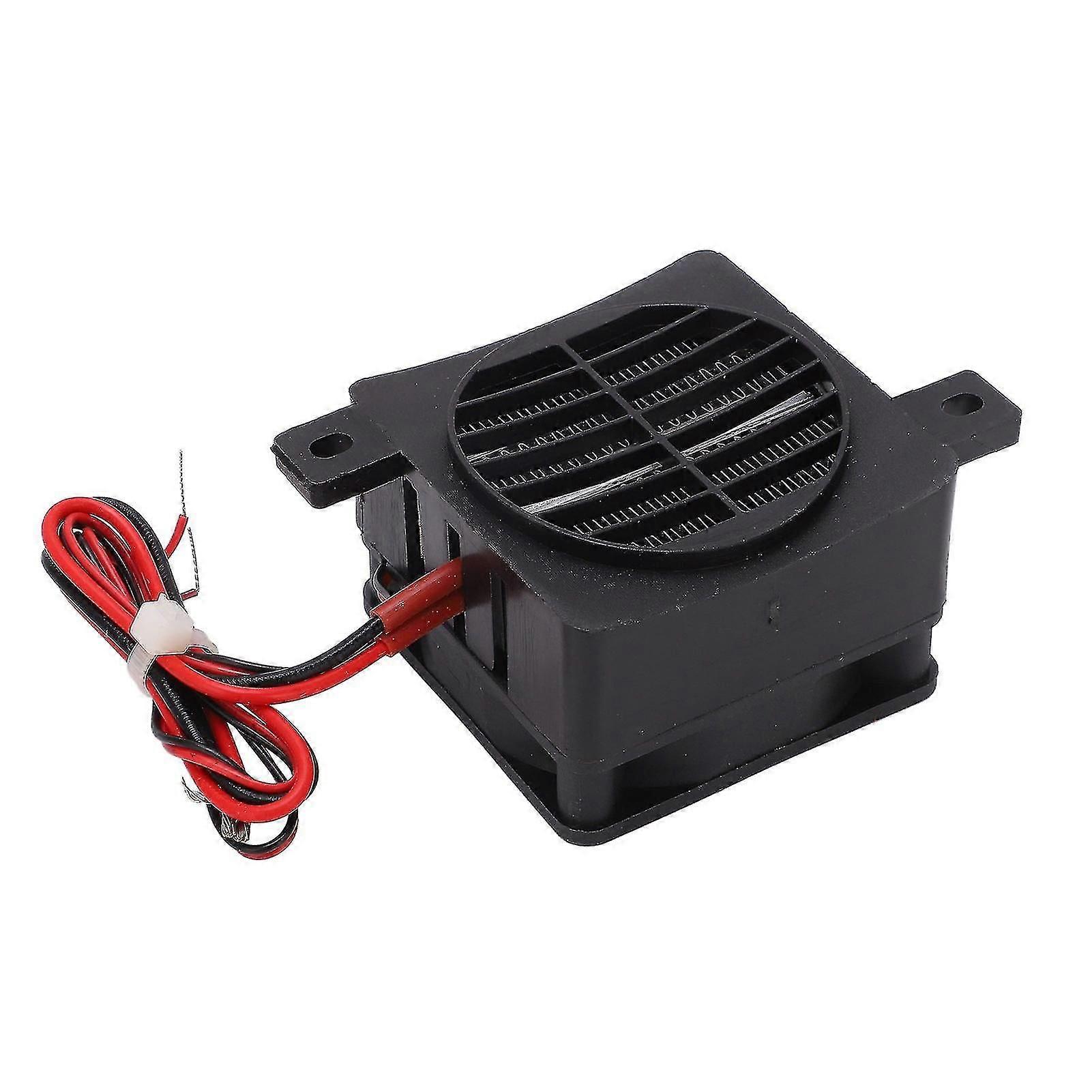 2024 PTC Fan Heater DC12V 50W Constant Temp Heating Insulated Mini Ceramic Air Heater for Small Space